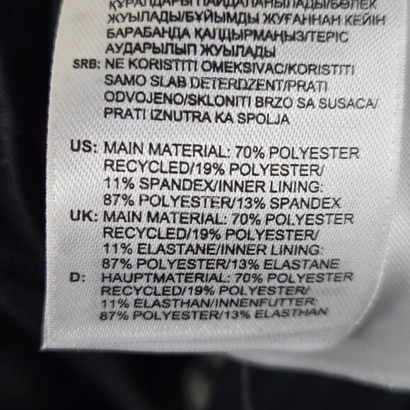 Adidas Size XL Black Sports Bra with White Graphics Racerback Pull On Style NWT - Picture 6 of 11